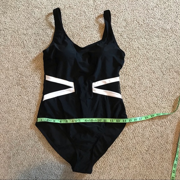 Catalina Black White One Piece Swimsuit, EUC, 8/10 - Picture 9 of 15
